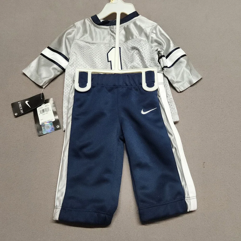Nike Penn State Lions Infant 2Pc Football Jersey Outfit Track Suit 3/6M 167